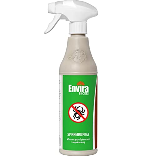Envira Spinnen-Spray - Spinnenabwehr für Außen und Innen - 500ml - Anti Spinnenspray mit Langzeitwirkung - Spinnen vertreiben im Haus & im Garten - Geruchlos & Auf Wasserbasis