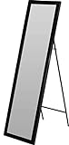 Fair-Shopping Spiegel Standspiegel Ganzkörperspiegel Ankleidespiegel stehend 125 cm Variation Schwarz