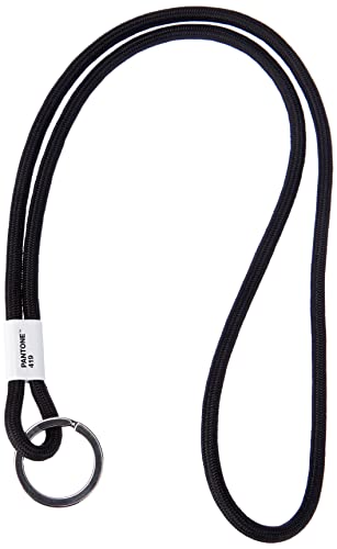 Pantone Design-Schlüsselband Key Chain Long | Schlüsselanhänger robust und Farbenfroh | lang | Black 419 | schwarz