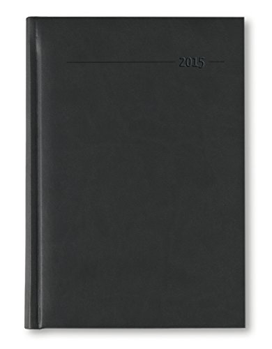 Buchkalender Mini Tucson schwarz 2015 - Bürokalender A6 / Cheftimer (10,7 x 15,2) - 1 Tag 1 Seite - 352 Seiten