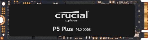 Crucial P5 Plus CT1000P5PSSD8 1TB Solid State Laufwerk (PCIe 4.0, 3D NAND, NVMe, M.2), bis zu 6600MB/s Schwarz