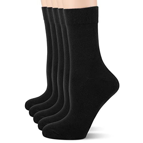 QINCAO 10 Paar Socken Damen Atmungsaktive Baumwolle Lange Sport Komfortbund Herren Socks