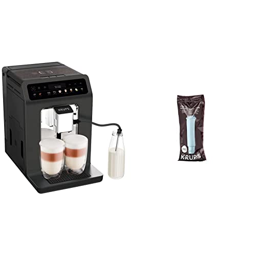 Krups EA895N Kaffeevollautomat Evidence One | One-Touch-Cappuccino | Doppel-Tassen-Funktion, 12 Getränkespezialitäten & F 088 01 Wasserfilter f. alle Orchestro-Modelle Espresso-/Kaffeemaschinenzubehör
