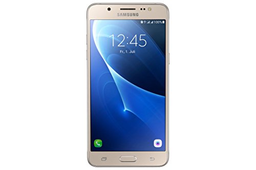 Samsung Galaxy J5 DUOS (2016) Smartphone (13,2 cm (5,2 Zoll) Touch-Display, 16 GB Speicher, Android 6.0) gold ohne Samsung Flip Wallet
