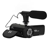 Videokamera Camcorder, Full HD 1080P Vlogging Kamera Recorder mit 2,4 Zoll IPS Touchscreen, 16 Fach Zoom, 16 MP Digitale Videokamera mit Fülllicht für YouTube