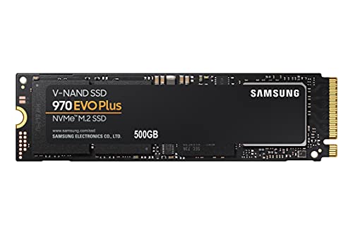 Samsung 970 EVO Plus 500 GB PCIe 3.0 (bis zu 3.500 MB/s) NVMe M.2 Internes Solid State Drive (SSD) (MZ-V7S500BW)