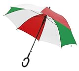 Ten Regenschirm Italienische Flagge mit Griff C cod.EL21056 cm 102x102x88h by Varotto & Co.