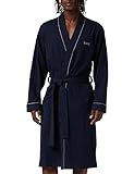 BOSS Bademantel Kimono aus weichem Baumwoll-Jersey, Dark Blue, XL