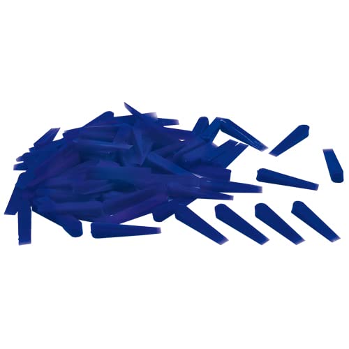 Karl Dahm Fliesenkeile aus Plastik, blau, 500 Stück I Länge 30 mm, Breite 6 mm, Höhe 5 mm I Leichtes Fliesen legen mit professioneller Fliesen Verlegehilfe – 10435