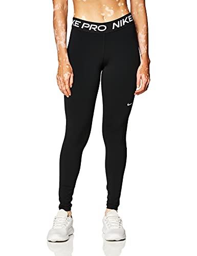 Nike Women's W Np 365 Tight, Black/White, M