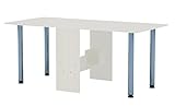 Rodnik Esstisch 174 x 80 x75 cm - ausklappbar - weiß - Klapptisch - Tisch klappbar - Bürotisch - Funktionstisch