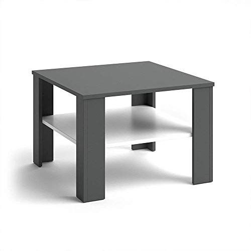 Vicco Coffee Table Homer Living Room Table Anthracite White 60x60 Couch Table Side Table