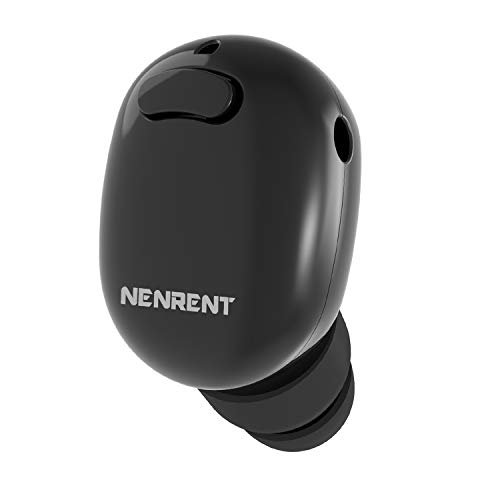 NENRENT S570 Bluetooth Kopfhörer, kleinste Mini Invisible V4.1 Wireless Bluetooth Headset Ohrhörer mit Mikrofon Freisprecheinrichtung Anrufe für Smartphone 1 Stück Schwarz