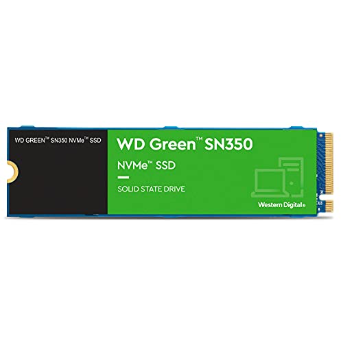 WD Green™ SN350 NVMe SSD Festplatte 2 TB, M.2 2280 (Schnelle NVMe™-Leistung von bis zu 3.200 MB/s, stoßsicher bei Erschütterungen und Stürzen, ideal für Computer mit einem NVMe™-Steckplatz)