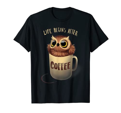 Nachteule Kaffee T-Shirt