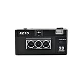 RETO Reto3D 35-mm-3D-Filmkamera – Retro-Linsenraster-3D-Effekt-Boomerang-Wigglegram-Kamera (Schwarz)