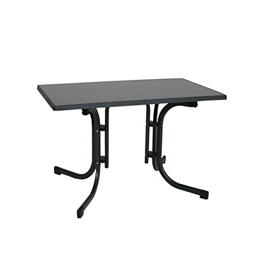 Ribelli Klapptisch Esstisch Gartentisch 110x70x70cm - klappbarer Tisch für den Garten, als Beistelltisch oder Campingtisch mit Niveauregulierung witterungsbeständig