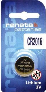 Renata CR2016 2016 Lithium Batterie, für Uhren / Taschenrechner