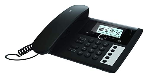 Telekom Sinus PA 207 Plus Tischtelefon und Mobilteil, schwarz