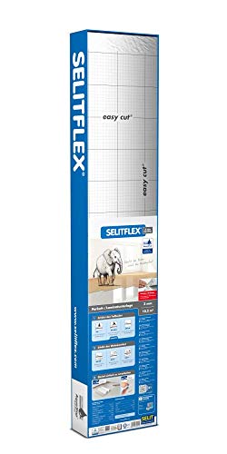 SELITFLEX 3 mm AquaStop - Verlegeunterlage für Parkett und Laminat mit Feuchteschutz (10,2 m²)