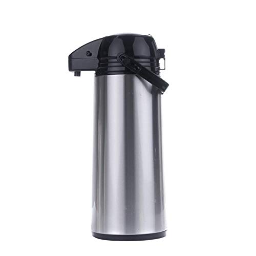 Airpot 1,9 L Pumpkanne Isolierkanne Thermo Kanne Kaffeekanne Camping Edelstahl Glaszylinder