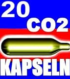 NEMT 20 Be 20 Stück CO2 Bierkapseln für alle Bierzapfanlagen mit 16 g CO2 ohne Gewinde kompatibel zu Biermaxx Zapfprofi etc.