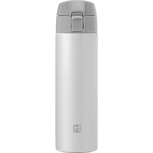 Zwilling Thermo Thermoflasche, Reisebecher, Doppelwandisolierung, Sicherheitsverschluss, 450 ml, Höhe: 22, 8 cm, Weiß