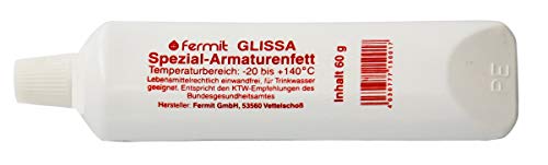 Fermit (GLISSA Spezial-Armaturenfett) nach NSF-H 1 freigegeben und nach DIN 51502 des Bundesgesundheitsamtes (60 Gramm Tube)