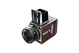Zakao Kameratasche für Hasselblad 501 cm Kamera, handgefertigt, echtes Leder, Halbkameratasche für Hasselblad 501 cm Kamera, Kaffeebraun