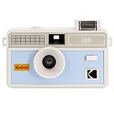 Kodak i60 Wiederverwendbare 35-mm-Filmkamera, Retro-Stil, fokussierfrei, integrierter Blitz, Drücken und Pop-Up-Blitz, Babyblau