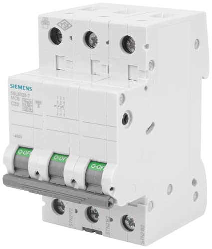 Siemens 5SL63207 Leitungsschutzschalter 6kA C20 3P in 3TE 400V, MCB, Sicherungsautomat