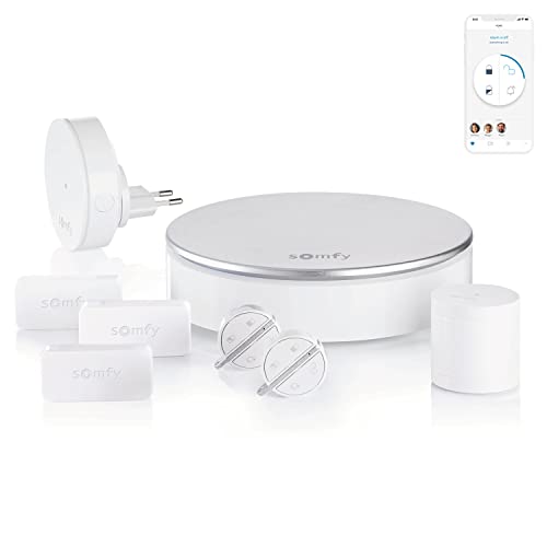 Somfy 2401497 - Home Alarm - Drahtlos verbundenes Hausalarmsystem - Somfy Protect - Kompatibel mit Alexa, Google Assistant und TaHoma