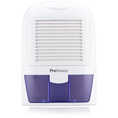 Pro Breeze™ 1500 ml Luftentfeuchter - kompakt, tragbar, leise - Lufttrockner gegen Feuchtigkeit, Schmutz und Schimmel im Haus, Badezimmer, Büro oder Keller