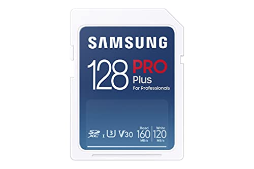 Samsung PRO Plus 128GB SDXC UHS-I U3 160MB/s Full HD & 4K UHD Speicherkarte (MB-SD128K/EU)