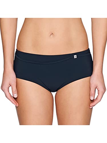 Marc O’Polo Body & Beach Damen Bikini-Panty Badeshorts, Schwarz (Blauschwarz 001), 38 (Herstellergröße: 038)