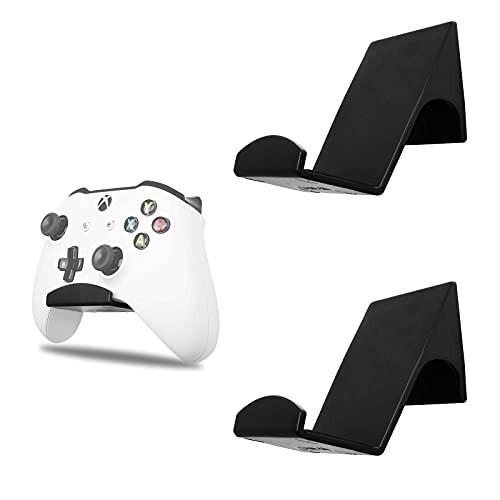 TIUIHU Universal Game Controller Wandhalterung Ständer Halter für Xbox One, Series X, PS5, PS4, PS3, Switch, Steelseries Gamepad und mehr, die meisten Headsets und Spielkonsolen, (2 Packungen)