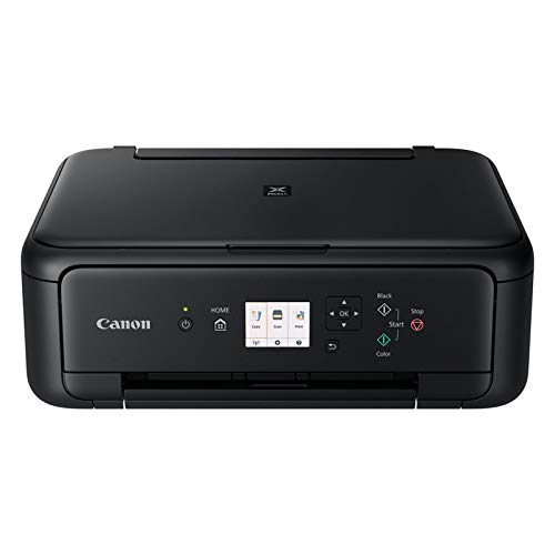 Canon PIXMA TS5150 Drucker Farbtintenstrahl Multifunktionsgerät DIN A4 (Scanner, Kopierer, Farbdisplay, 4.800 x 1.200 dpi, USB, WLAN, Duplexdruck, 2 Papierzuführungen), schwarz