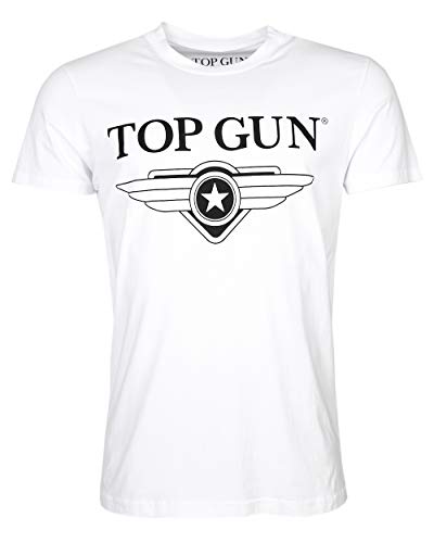 Top Gun Herren T-Shirt Cloudy Tg20191006 White,L