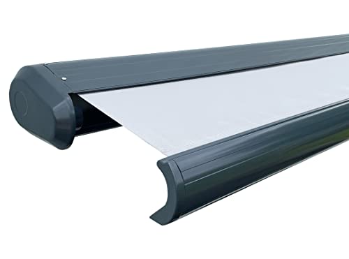 Scalant elektrische Vollkassettenmarkise Sun 300 | mit Fernbedienung | automatischer Wind-Sonnensensor | Gelenkarmmarkise | Markise | Sonnenmarkise | Sonnenschutz | Balkon | Terrasse | 300cm x 250cm