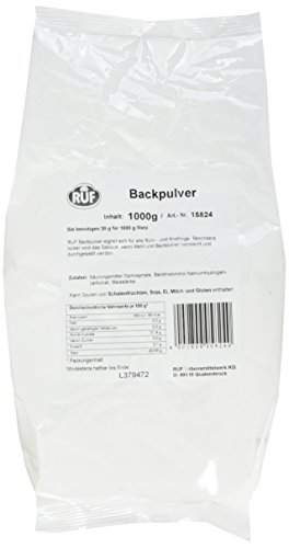 RUF Backpulver Großpackung ohne Zusatzstoffe glutenfrei, 5er Pack (5 x 1 kg)