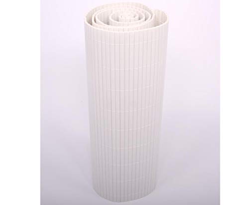 bambus-discount.com Balkon Sichtschutzmatte aus PVC 140 x 300cm in weiß - Sichtschutz Kunststoffmatte 1,4m x 3m