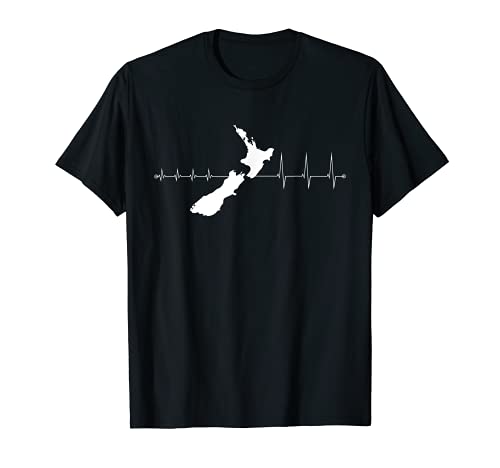 Herzschlag eines Neuseeland Fans - Heartbeat T-Shirt
