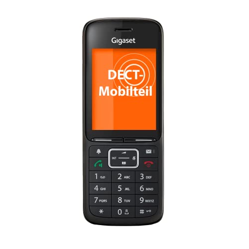 Gigaset Premium 300HX - DECT-Mobilteil mit Ladeschale – hochwertiges Schnurloses Telefon für Router und DECT-Basis – Fritzbox-kompatibel - Farbdisplay - exzellente Sprachqualität, schwarz