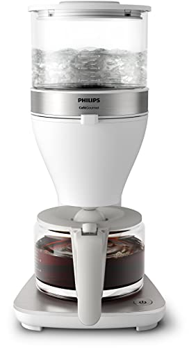 Philips Domestic Appliances DE Cafe Gourmet Filter-Kaffeemaschine, Direkt-Brühprinzip, Weiß, HD5416/00