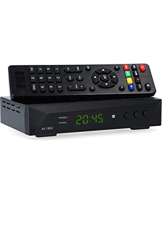 RED OPTICUM HD Sat Receiver für Satellitenschüssel mit Aufnahmefunktion, AAC-LC Audio, mit PVR, HDMI, SCART, USB, Coaxial - Timeshift & Einkabel tauglich - SBox Satelliten Receiver für Full-HD