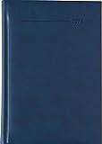 Buchkalender Tucson blau 2023 - Büro-Kalender A5 - Cheftimer - 1 Tag 1 Seite - 352 Seiten - Tucson-Einband - Termin-Planer - Alpha Edition