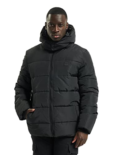 Urban Classics Herren Hooded Puffer Jacket with Quilted Interior Jacke, Black, M