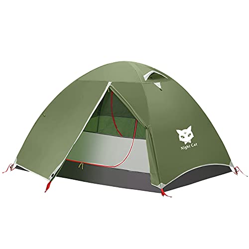 Night Cat Campingzelt für 1 2 Person Mann wasserdichte Rucksackzelte Einfache Einrichtung Leichtgewichtig für Wanderungen im Hinterhof