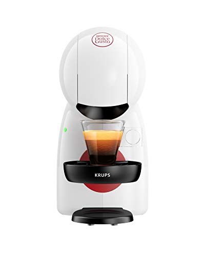 Krups KP1A01 Nescafé Dolce Gusto Piccolo XS | Kapsel Kaffeemaschine | Heiße und kalte Getränke | 15 bar Pumpendruck | Manuelle Wasserdosierung | Weiß
