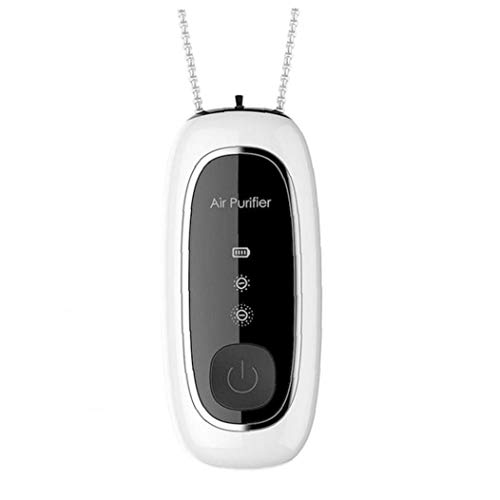 IUwnHceE Tragbarer USB-Luftreiniger, Halskette mit negativen ionisierten Lufterfrischer, ohne Strahlung für Erwachsene, Kinder oder Liebhaber